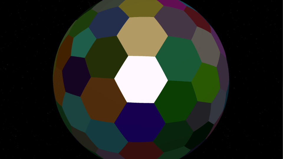 Polyhedron generated and rendered in OpenGL